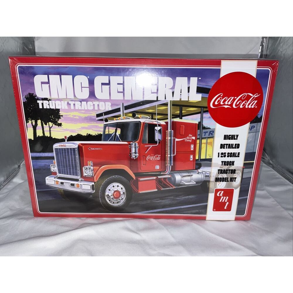 NEW AMT 1179 1:25 Coca Cola GMC General Truck Tractor Plastic Model Kit Sealed